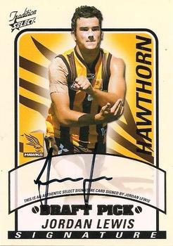 2005 Select Tradition AFL - Draft Pick Signatures #DS7 Jordan Lewis Front
